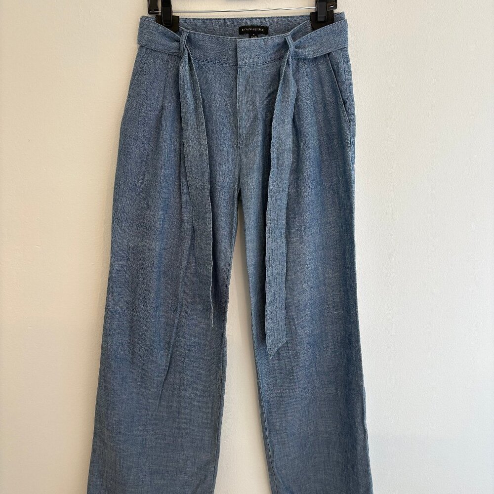 Banana Republic Lightweight Blue Chambray Trouser